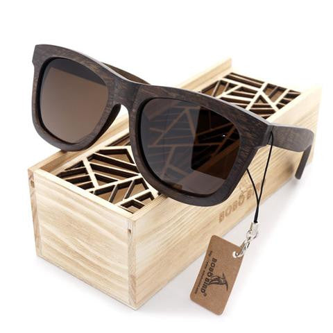 Wooden Sunglasses With Wood Box