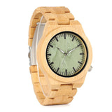BestBuySale Wooden Watch Fashion Bamboo Watch With Green Dial in Gift Box 