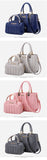BestBuySale Bags Set Fashion Pu Leather Women's Tote Bags  Set - Purple,Black,Gray,Pink,White,Blue,Red 