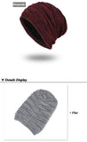 BestBuySale Skullies & Beanies Men's Fashion Knitted Winter Beanies - Black,Grey,Khaki,Navy,Burgundy 