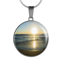 BestBuySale Pendant Necklace Coastal Sunrise Luxury Pendant Necklace and Bangle - Gold,Silver 