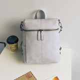 BestBuySale Backpack Simple Style Backpack Women PU leather Shoulder Bag 