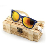 BestBuySale Sunglasses Vintage Style Wooden Leg Sunglasses in Wood Gift Box - Green,Blue,Silver,Gold 