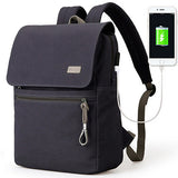 BestBuySale Backpack Student School Canvas Backpack For Men & Women 15.6 inch Laptop interlayer - Blue Black/Grey 