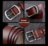 BestBuySale Belts Genuine Cowhide Leather Belts For Men - Brown,Coffee,Black 