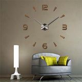 BestBuySale Clocks DIY Acrylic Mirror Wall Clock - Black,Red,Pink,Silver,Gold,Chocolate,Gray,Blue 