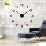 BestBuySale Clocks Fashion DIY Wall Clock-Red,Black,Gray,Blue,Pink,Silver,Gold,Multi,Chocolate 