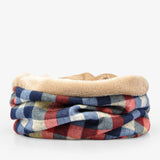 BestBuySale Skullies & Beanies Men's Winter Fashion Multifunction Striped Collar Scarf/Beanie 