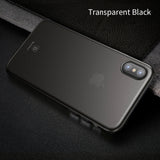 BestBuySale Cases Ultra Thin Slim Cover For iPhone X - Black,Transparent White,Transparent Black 