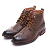 BestBuySale Men's Boots Spring/Winter Men's Fashion Lace-up High-Cut Classic Boots 