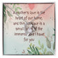 Unique Gift for Mother - Forever Love Gold/White  Finish Necklace with On-Demand Message Card:" A Token of a Mother's Endless Love" in a  Gift Box