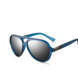 BestBuySale Men's Sunglasses Men's Oval Frame Polarized Sunglasses - Black,Blue Smoke,Matte Black,Brown 