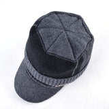 BestBuySale Baseball Hats Men's Winter Knitted Baseball Caps - Black,Gray,Blue 