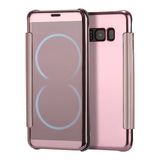 BestBuySale Cases Fashion Flip Mirror Plating Case+ Leather Cover Hard Plastic Back Cover For Samsung Galaxy Note 8 & Note 7 
