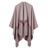 BestBuySale Poncho Scarves Women's Winter solid Color Fashion Poncho Scarf - 6 Colors 