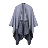 BestBuySale Poncho Scarves Women's Winter solid Color Fashion Poncho Scarf - 6 Colors 