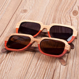 BestBuySale Wooden Handmade Polarized Wood Sunglasses in Wood Gift Box - Grey,Brown 
