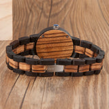 BestBuySale Wooden Watch Couple's Zebra Ebony Wooden Watches in Wooden Gift Box 