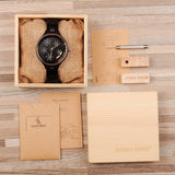 BestBuySale Wooden Watch Simple Women's Snowflake Design Wooden Watches in Wooden Gift Box 