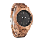 BestBuySale Wooden Watch Fashion Roman Numerals Zebra Wooden Watch in Gift Box 