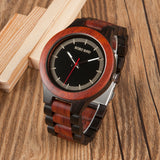 BestBuySale Wooden Watch Men's Two Tone Rosewood/Pinewood Wooden Watches in Wooden Gift Box 