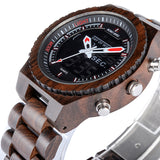 BestBuySale Watch LED Digital Wood Watch for Men 