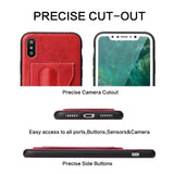 BestBuySale Cases Cases With Card Slot & Kickstand  for iPhone X - Black,Brown,Green,Red 