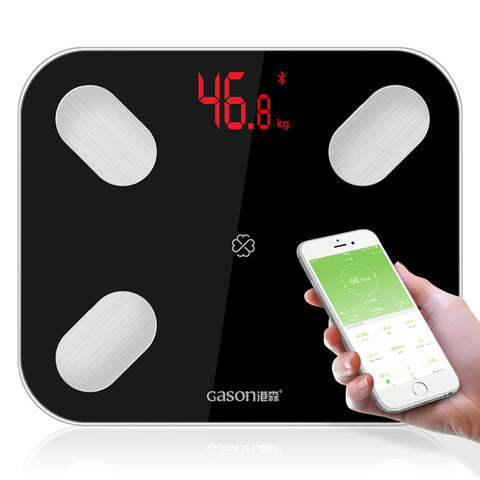 Bluetooth Body Scale - Smart Body Scale with Mobile App Weight Monitoring White