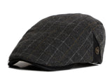 BestBuySale Beret Hat Plaid Beret Hat for Men - Dark Blue Plaid,Dark Yellow Plaid,Dark Gray Plaid 