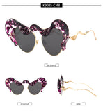 BestBuySale Women's Sunglasses Unique Women's Fashion Cat Eye Sunglasses -Black,Brown,Silver,Rose Gold 