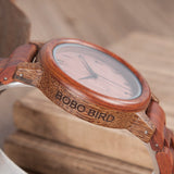 BestBuySale Wooden Watch Redwood Band Arabic Numerals Wooden Watch in Wooden Gift Box 