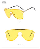 BestBuySale Women's Sunglasses Women's Big Summer Fashion Sunglasses - Black Gray,Blue Tea, Silver Mirror,Tea Frame,Yellow Frame,Pink Frame 