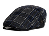 BestBuySale Beret Hat Plaid Beret Hat for Men - Dark Blue Plaid,Dark Yellow Plaid,Dark Gray Plaid 