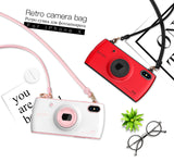 BestBuySale iPhone X iPhone X Case With Camera Lanyard- Red,Blue,White,Pink 