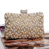BestBuySale Clutch Bags Women's Fashion Crystal Beaded Clutch Bags -Red,Black,White,Gold,Blue,Silver,Black 