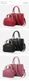 BestBuySale Bags Set Fashion Pu Leather Women's Tote Bags  Set - Purple,Black,Gray,Pink,White,Blue,Red 