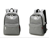 BestBuySale Backpack Fashion Canvas Backpack - Red,Dark Gray,Light Gray,Lake Blue,Gray,Orange,Light Coffee 