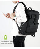 BestBuySale Backpack Fashion Men's/Women's Slim 15.6" Laptop Backpack With USB Charging Port For School/Work/Travel - Black,Red 