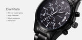 BestBuySale Watch Men's Black Stainless Steel Watch With Date Display 