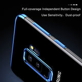 BestBuySale Galaxy S9 & S9 Plus Cases Soft TPU Clear Case For Samsung Galaxy S9 and S9 Plus - Blue,Black 