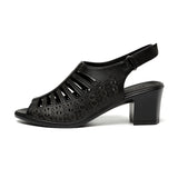 BestBuySale Women's Sandals Women's Fashion Peep Toe Pu Leather Gladiator Sandals - Beige,Black 