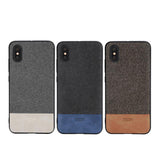 BestBuySale iPhone X iPhone X Luxury Cover With Silicone Edge - Black,Coffee,Gray,Black with Blue,Coffee with Brown,Gray with White 