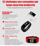 BestBuySale Smart Wristband PINWEI S2 Smart Wristband With Heart Rate Monitor IP67 Waterproof Bluetooth For iOS Android 
