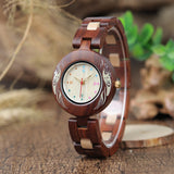 BestBuySale Wooden Watch Colorful Wooden Watches for Women + Wood Gift Box 