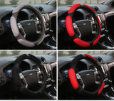 BestBuySale Steering Wheel Covers Breathable Skidproof Car Steering Wheel Cover - Black,Gray,Red 