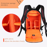 BestBuySale Camera Bag Multifunctional Waterproof Camera Backpack - Black,Orange 