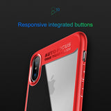 BestBuySale Cases Slim Full Protective PC & TPU Silicone Cover Case for iPhone X - Blue,Black,Red,Pink 