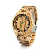 BestBuySale Wooden Watch Fashion Men's Zebra Wood Watches 