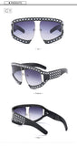 BestBuySale Women's Sunglasses Fashion Women's Summer Sunglasses With Pearl Rivets - Red,Black 