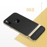 BestBuySale Cases Back Cover Protector Shell Phone Case for iPhone X - Black Gold,Black Grey,Black blue,Blue,Red 